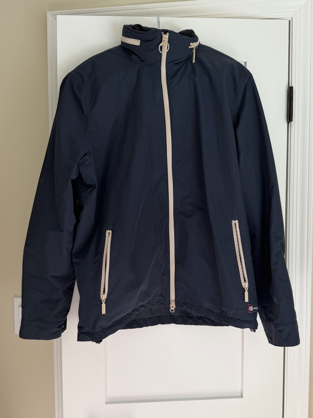 Barbour Kentmere Waterproof Breathable Navy Raincoat Jacket Outwear Old Money S